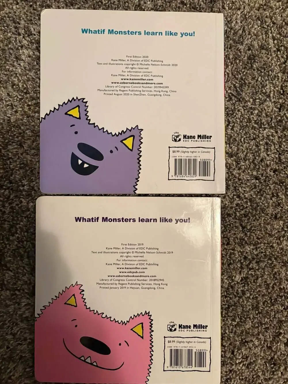 Set of 2 Whatif Monsters Board Books: What If I Want To Be Kind? & What If I Kno